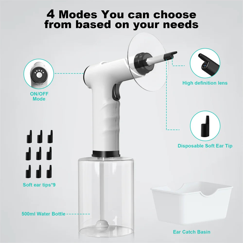 Electric Ear Cleaning Kit Ear Irrigation Flushing System Ear Wax Water Removal Safe Ear Wax Removal Ear Washer Effective Cleaner