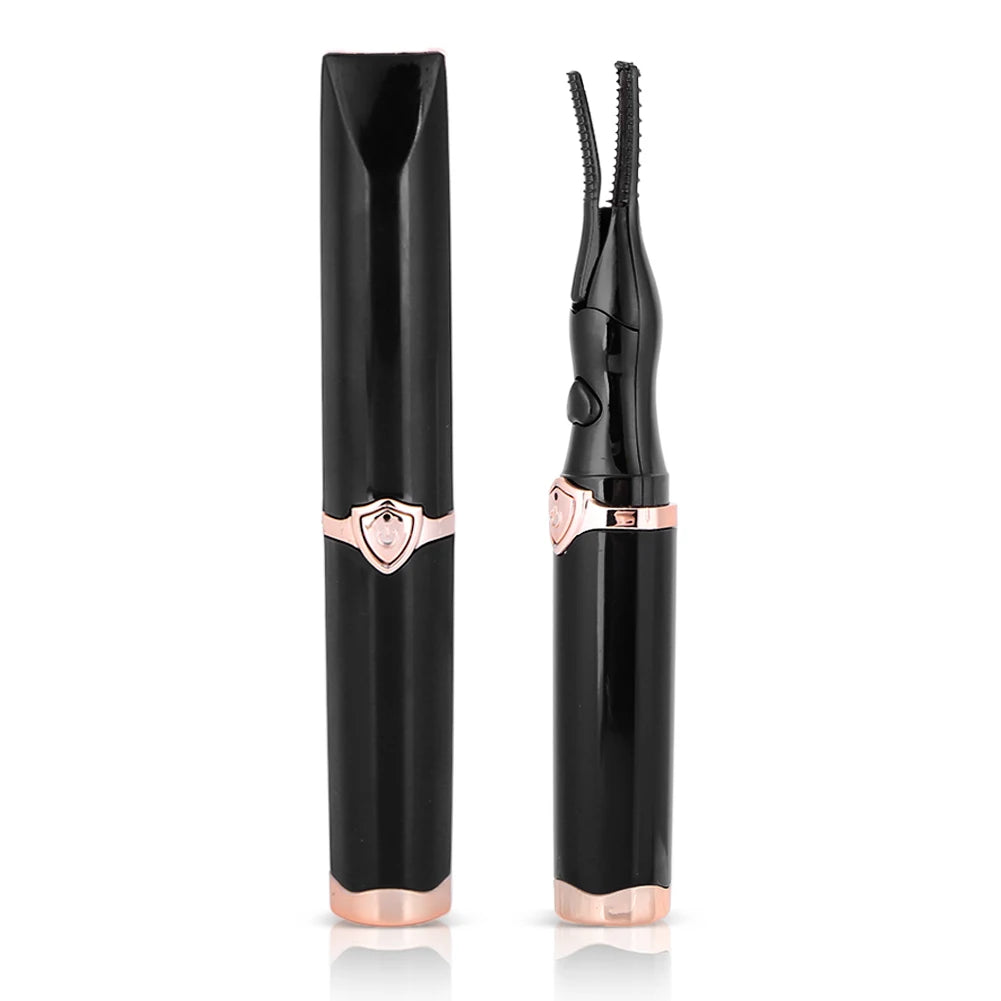 Heated Eyelash Curler USB Rechargeable Electric Eyelash Curler 2 Heating Modes Long Lasting for Quick Natural Curling