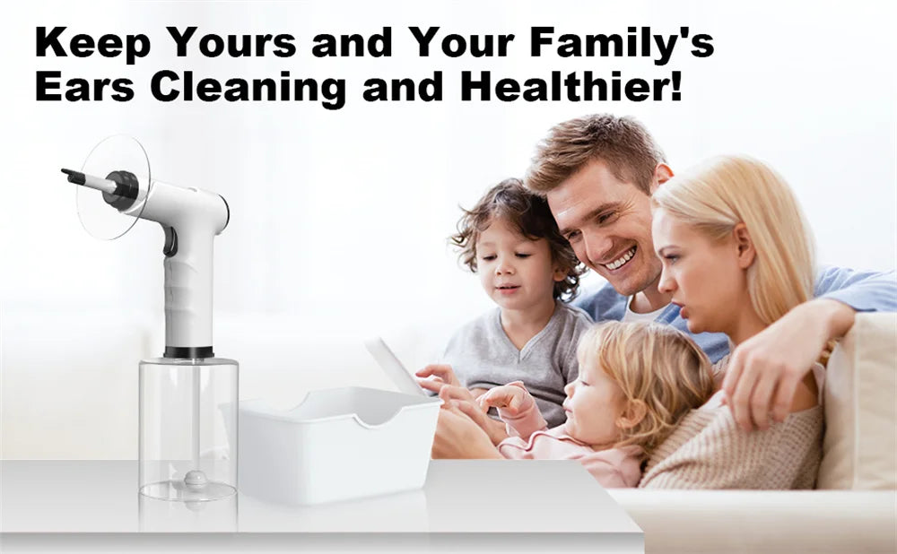 Electric Ear Cleaning Kit Ear Irrigation Flushing System Ear Wax Water Removal Safe Ear Wax Removal Ear Washer Effective Cleaner
