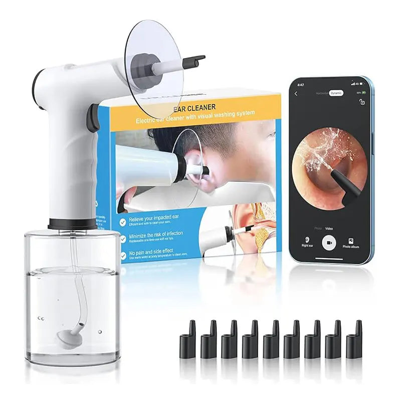 Electric Ear Cleaning Kit Ear Irrigation Flushing System Ear Wax Water Removal Safe Ear Wax Removal Ear Washer Effective Cleaner