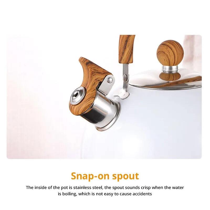 1pc 2.5/3L Liter Stainless Steel Whistle Kettle Thickened Kettle Gas Induction Cooker Universal Kettle Whistle Kettle