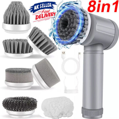 Rechargeable Electric Cordless Cleaning Brush Spin Scrubber Turbo Scrub Cleaner