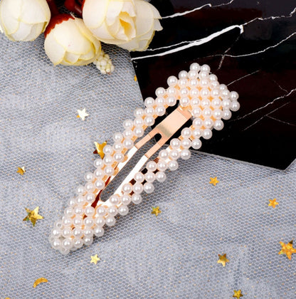 Pearl Hairpin Ins Net Red Word Clip Female Adult Clip Bb Clip Hairpin Bangs Clip Headdres