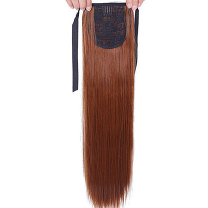 Wig Ponytail Female Long Straight Hair Bandage Style