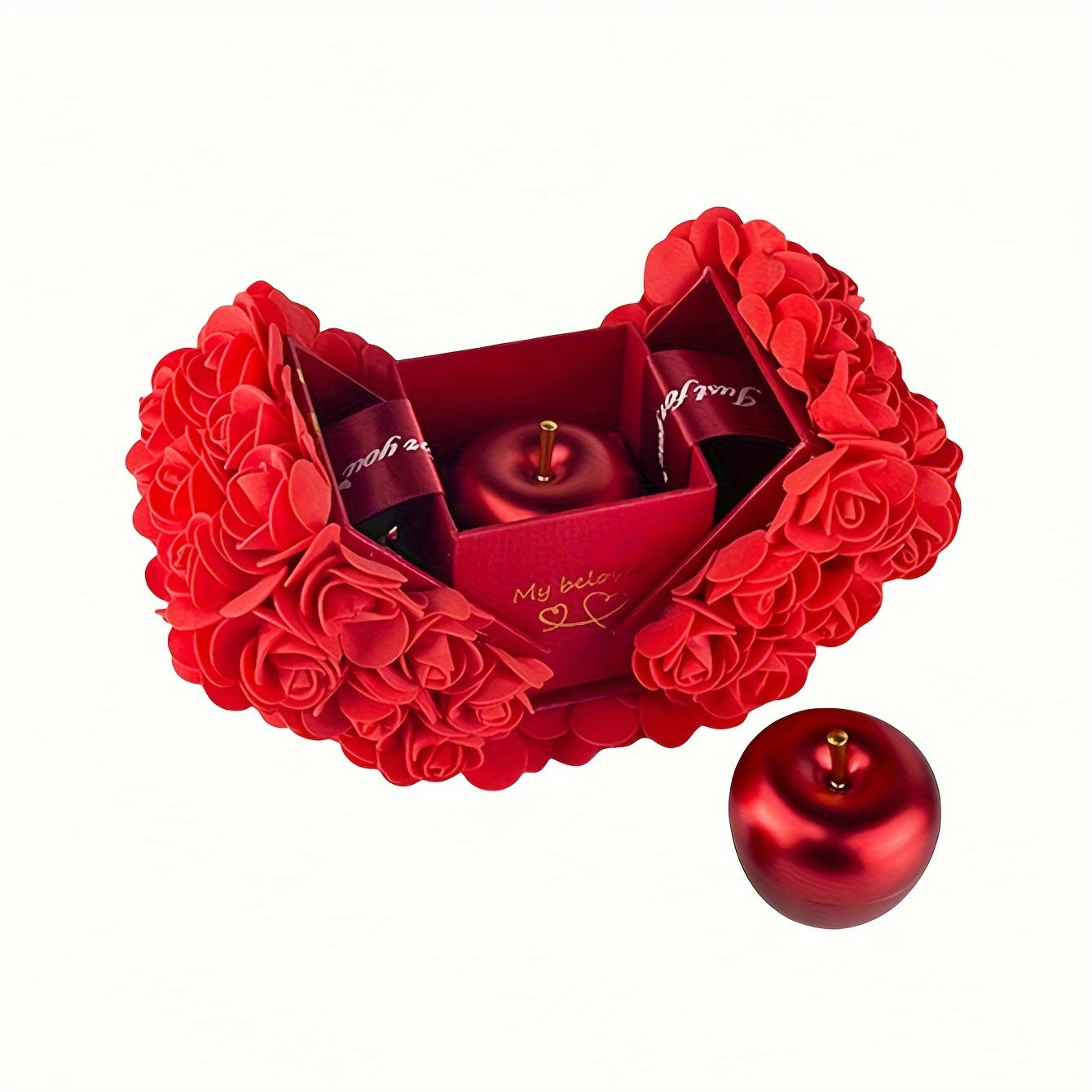 Eternal Red Roses Gift Box - Perfect for Valentine's, Mother's Day & Anniversaries | Ideal for Wife, Girlfriend, Mom | Home Decor Accent