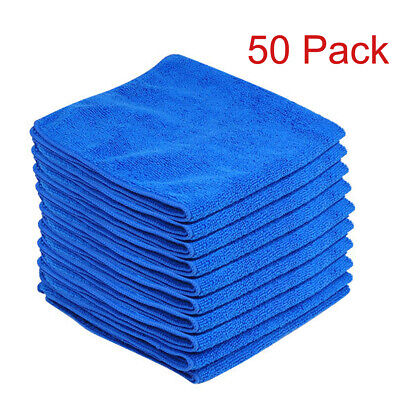 50 x LARGE MICROFIBRE CLEANING AUTO CAR DETAILING SOFT CLOTHS WASH TOWEL DUSTER