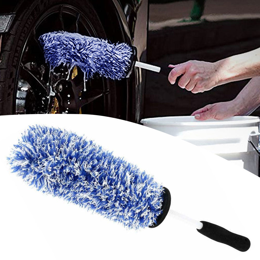 Car Wheel Tire Rim Detailing Cleaning Brush Microfiber Auto Care Washing Tool