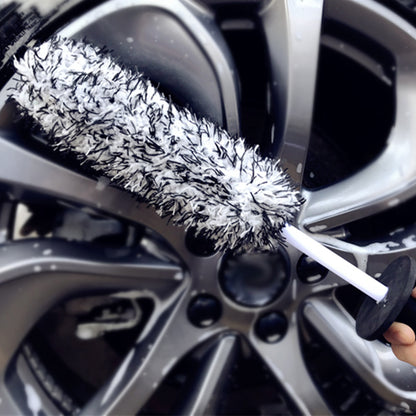 Car Wheel Tire Rim Detailing Cleaning Brush Microfiber Auto Care Washing Tool