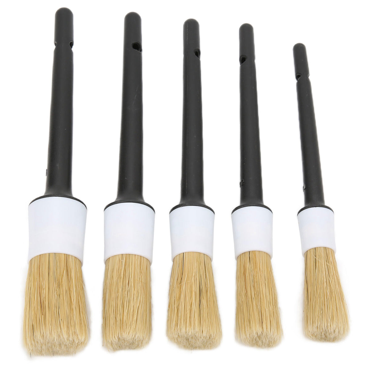 Car Detailing Brushes 5 件套 Different Sized Car Detailing Brush Set Not Scratching Car Detailing Kit Premium Dense Car Detail Bru