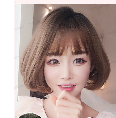 Wig female new wave head short hair realistic fashion personality fluffy hood explosion wig