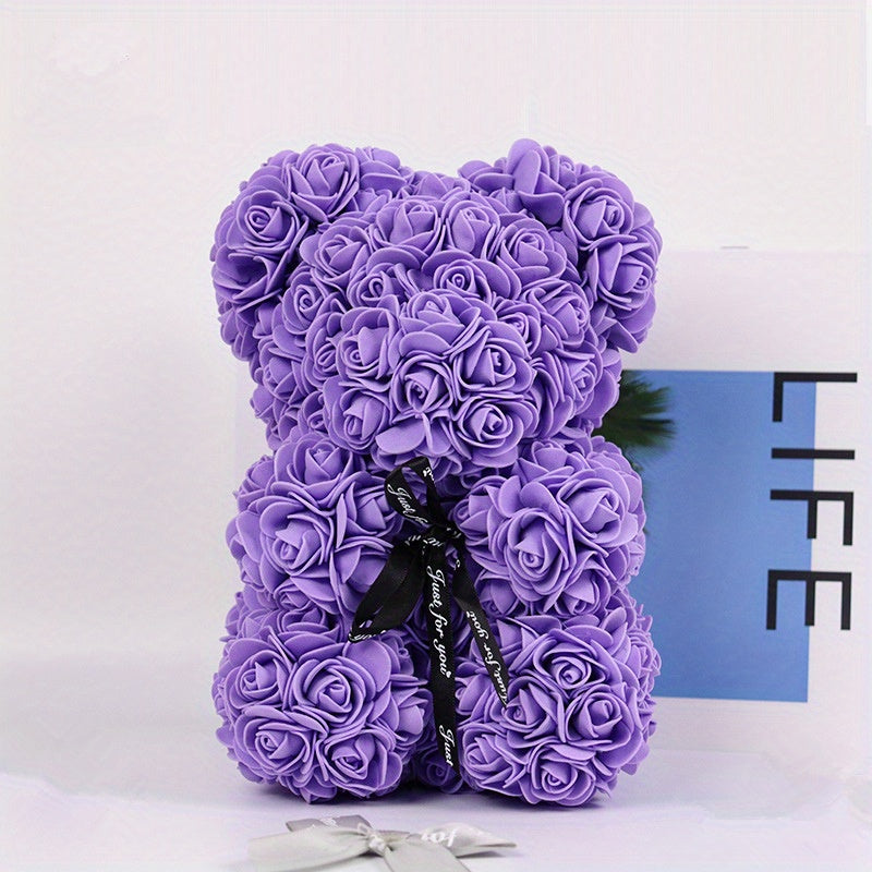 Artificial Rose Bear: A Creative And Romantic Gift For Every Occasion! (Box Not Included)