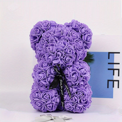 Artificial Rose Bear: A Creative And Romantic Gift For Every Occasion! (Box Not Included)