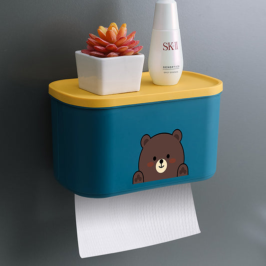 Toilet Paper Box Wall-mounted Waterproof Free Punch