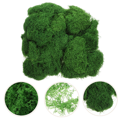 1 Set of Potted Plants Moss Decors Artificial Moss Ornaments DIY Fake Moss Decorative Moss Adornments for Crafts Plants Indoor