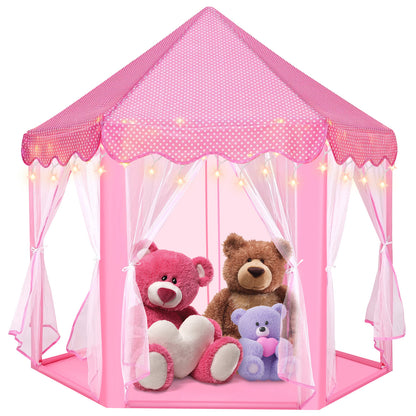 Light Up Tent Pink Fairy Princess Large House Indoor Outdoor