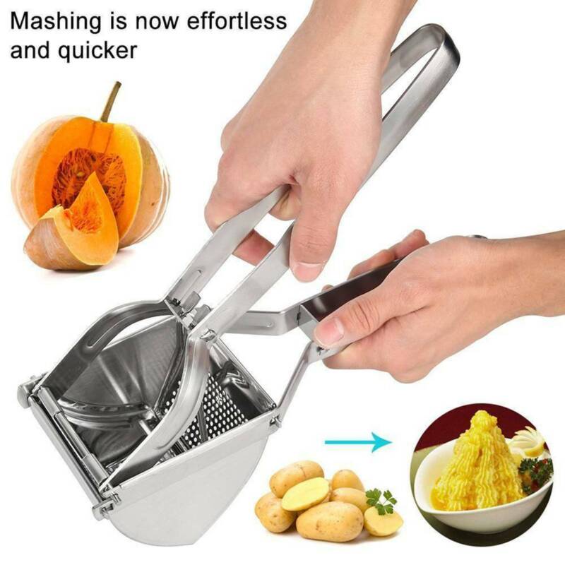 New Large Stainless Steel Potato Ricer Masher Fruit Press Juicer Crusher Squeeze