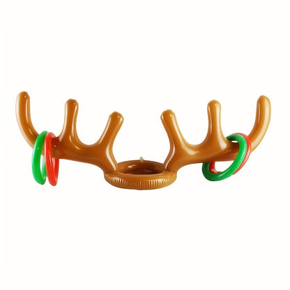 Inflatable Antler Throwing Ring Game, Interactive Game Throwing Ring Christmas Toys, Wedding Games, Team Building Props, Party Supplies