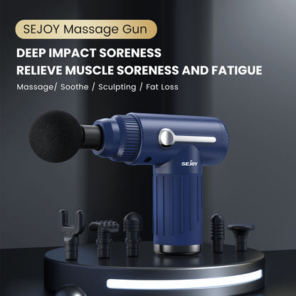 Sejoy Massage Gun Percussion Muscle Fascial Gun 10 Speed Deep Muscle Vibration Tissue Percussion Massager