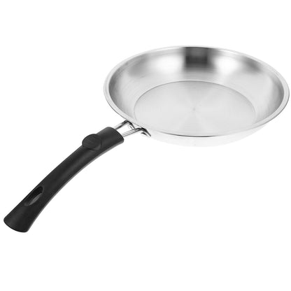 22cm Stainless Steel Frying Pan Non-stick Steak Wok Pan Saucepan Cooking Pot For Gas Stove Kitchen Cookware