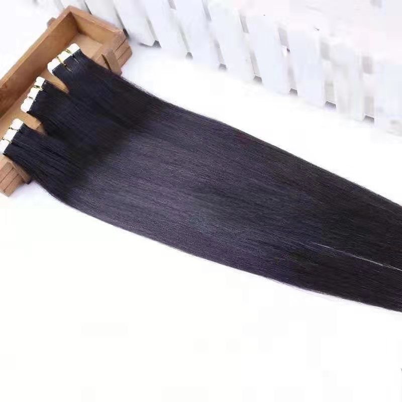 Patch straight hair wig