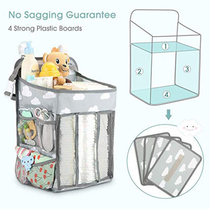 Portable Baby Crib Organizer Bed Hanging Bag