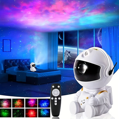 Astronaut Projector Portable Design Star Projector Galaxy Night Light - Astronaut Space Projector Starry Nebula Ceiling LED Lamp With Remote Bedroom Living Room Party Birthday Gift, All Season Decorating