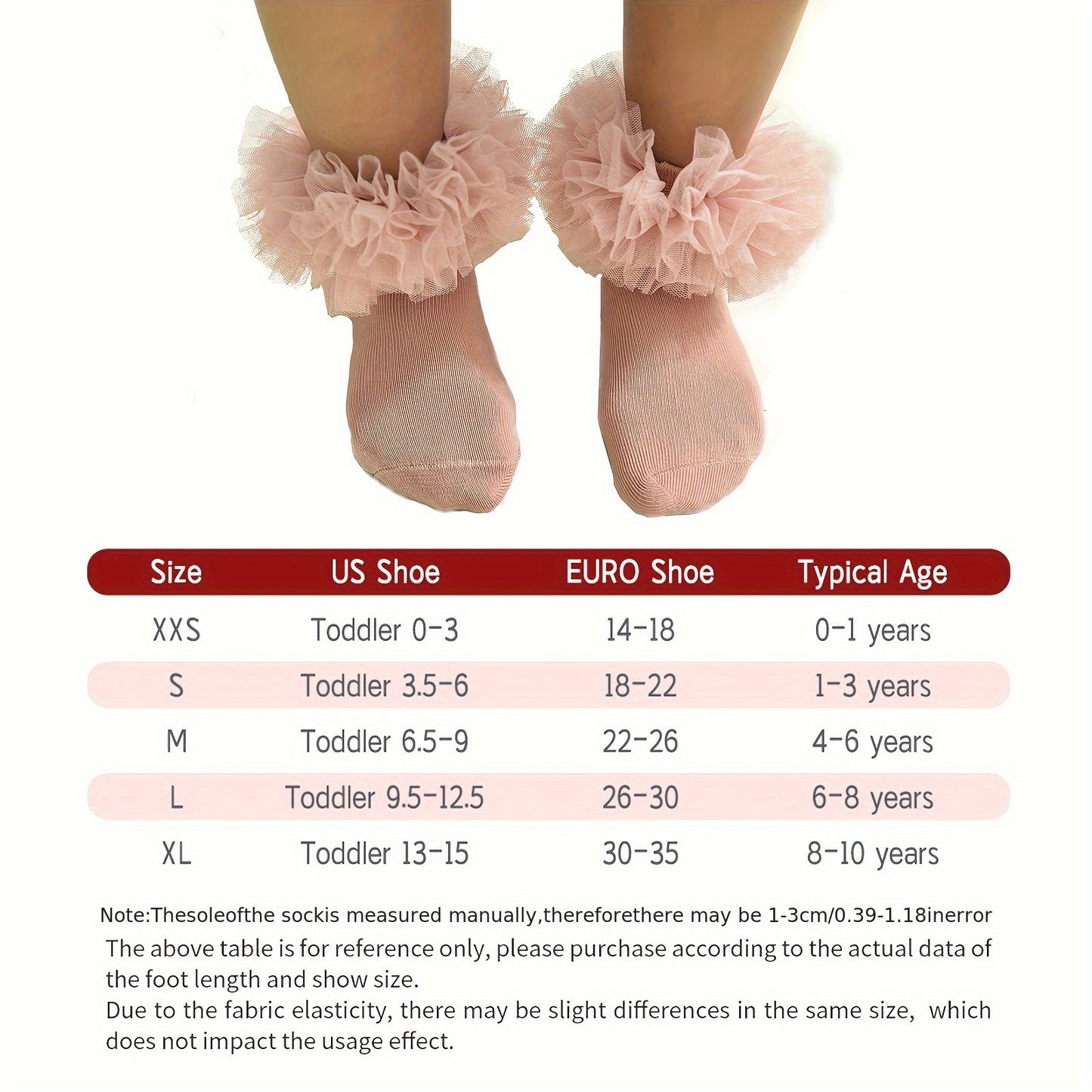 Girls Lace Crew Anklet Socks, Breathable Comfy Casual Socks, Fashion Socks