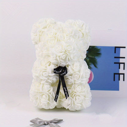 Artificial Rose Bear: A Creative And Romantic Gift For Every Occasion! (Box Not Included)