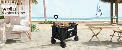 WOLTU Foldable Handcart Transport Trolley with Brakes for All Terrain Beach Garden Camping Picnic Shopping Outdoor