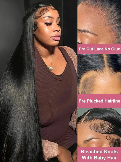 200 Density Chocolate Brown Body Wave Lace Front Human Hair Wigs Brazilian HD Lace Frontal Wigs 13x5 13x7 Preplucked For Women