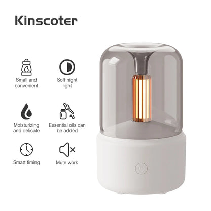 KINSCOTER Aromatherapy Essential Oil Fragrance Diffuser, Electric USB Aroma Diffuser, Mini Bedroom Ultrasonic Air Humidifier