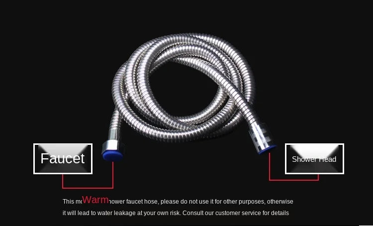 1 / 1.5/2/3/4/5/10 M Shower Pipe Shower Head Water Heater Stainless Steel Hose General Metal Hose  Hose Water Softener