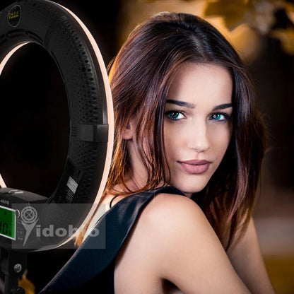 Yidoblo FE-480 Dimmable Ring lamp kit Camera Photo/Studio/Phone/Video 18" 96W 480 LED Ring Light LED Lamp +200cm tripod +Bag Kit