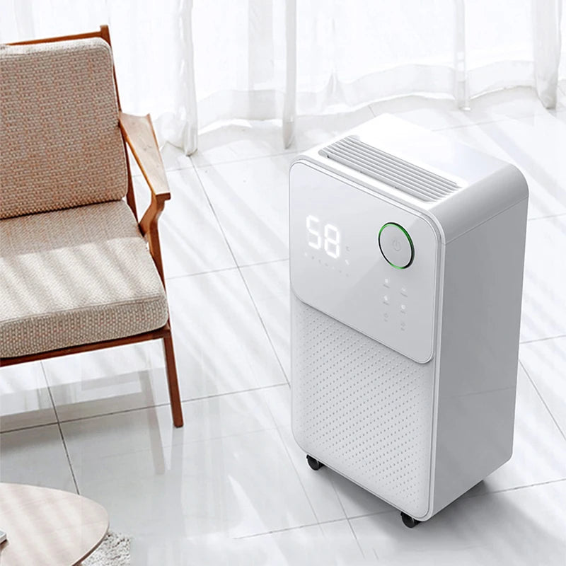 220V Intelligent Air Dehumidifier SJ-125E 24L/Day Large Dehumidity LED Display Low Noise High Efficiency Air Dryer Clothes Dryer