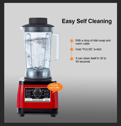 【7 Years Warranty】BPA Free Heavy Duty Commercial Grade Blender Professional Mixer Juicer Ice Smoothies Peak 2200W