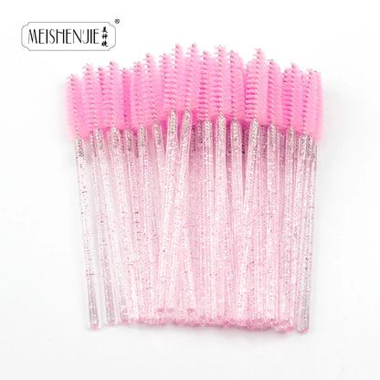 5-50PCS Crystal Eyelashes Brush Comb Eye Lashes Extension Mascara Wands Makeup Professional Makeup Beauty Tool Eye lashes Brush