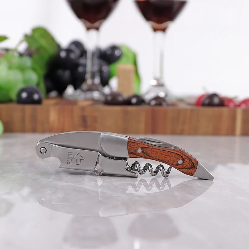 Wine Opener, Professional Waiters Corkscrew,  Bottle Opener and Foil Cutter Gift for Wine Lovers