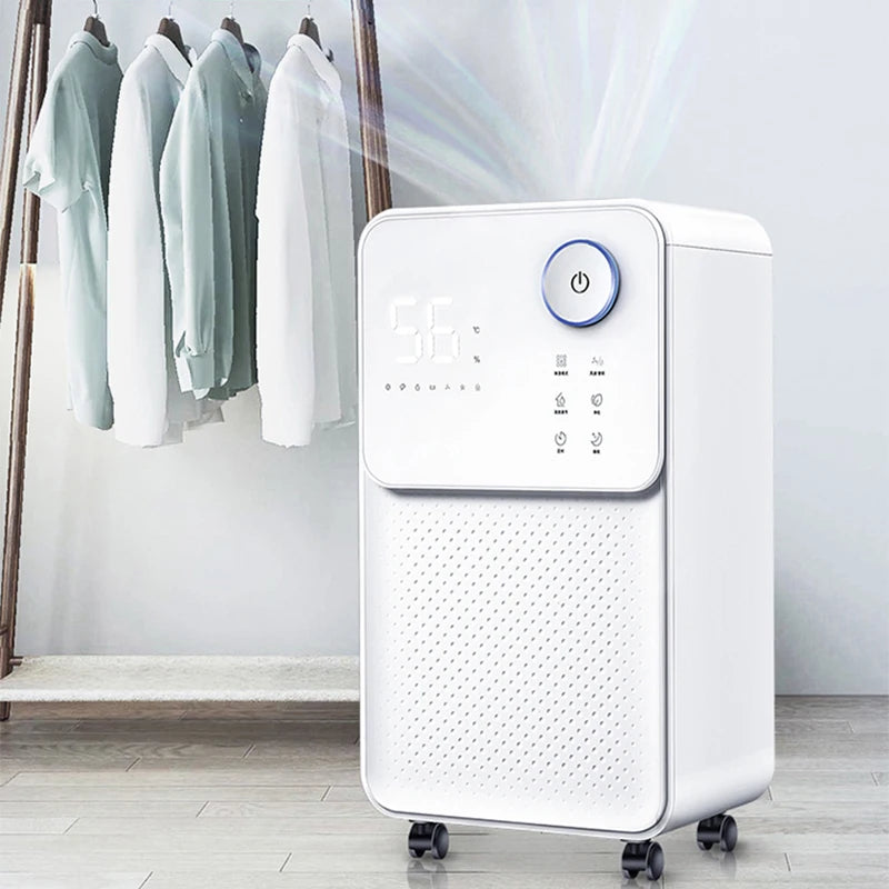 220V Intelligent Air Dehumidifier SJ-125E 24L/Day Large Dehumidity LED Display Low Noise High Efficiency Air Dryer Clothes Dryer