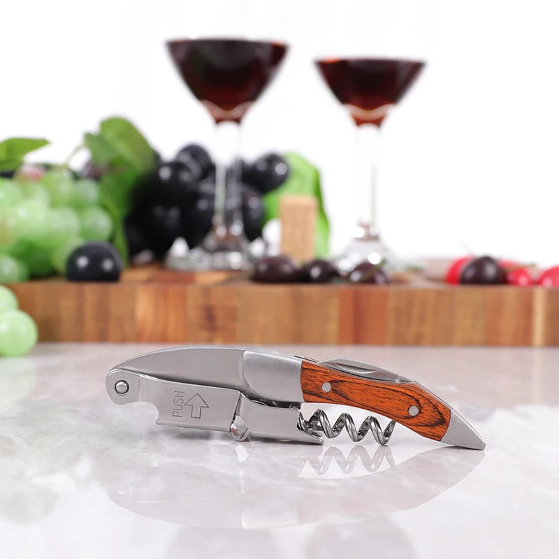 Wine Opener, Professional Waiters Corkscrew,  Bottle Opener and Foil Cutter Gift for Wine Lovers