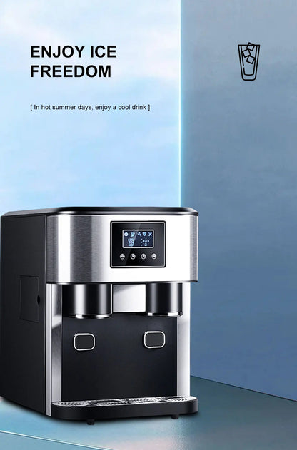 110V 220v Ice Water 16KG Dispenser Electric bullet cylindrical Ice machine Automatic Household ice making Machine Milk Tea Shop