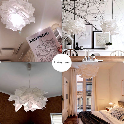 43cm Art DIY Cloud Lamp Shade Flower Light Shade Ceiling Lampshade Decoration Chandelier Pendant for Living Room Bedroom Bar Use