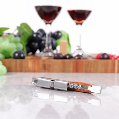 Wine Opener, Professional Waiters Corkscrew,  Bottle Opener and Foil Cutter Gift for Wine Lovers