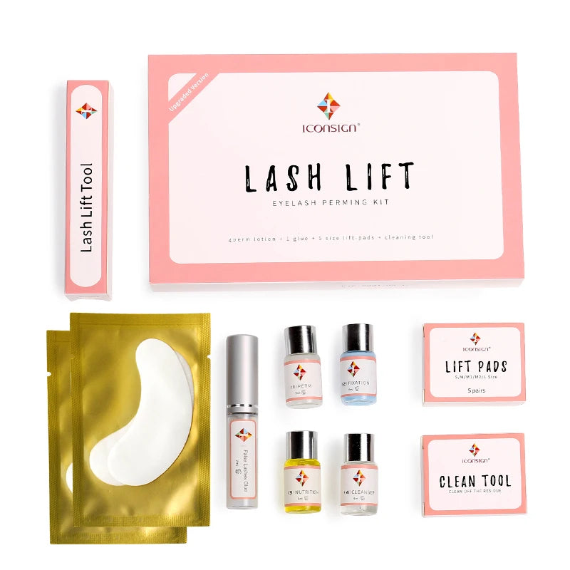 5 Sets/lot Iconsign Upgrade Lash Lift Kit eyelash perm kit Lash Lifting Professional kit make up tools eyelash lift