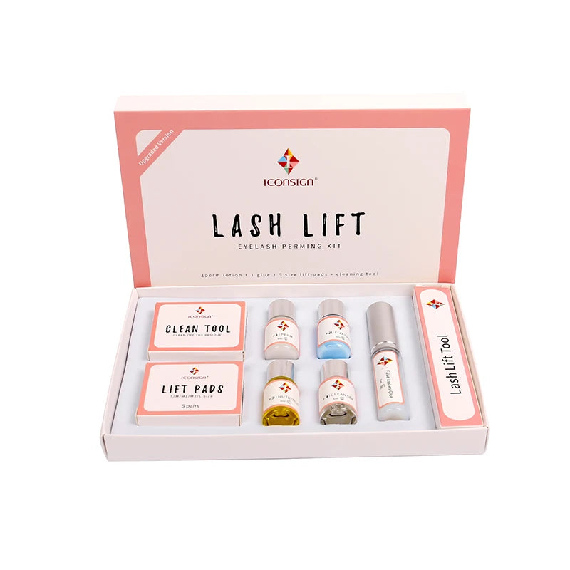 5 Sets/lot Iconsign Upgrade Lash Lift Kit eyelash perm kit Lash Lifting Professional kit make up tools eyelash lift