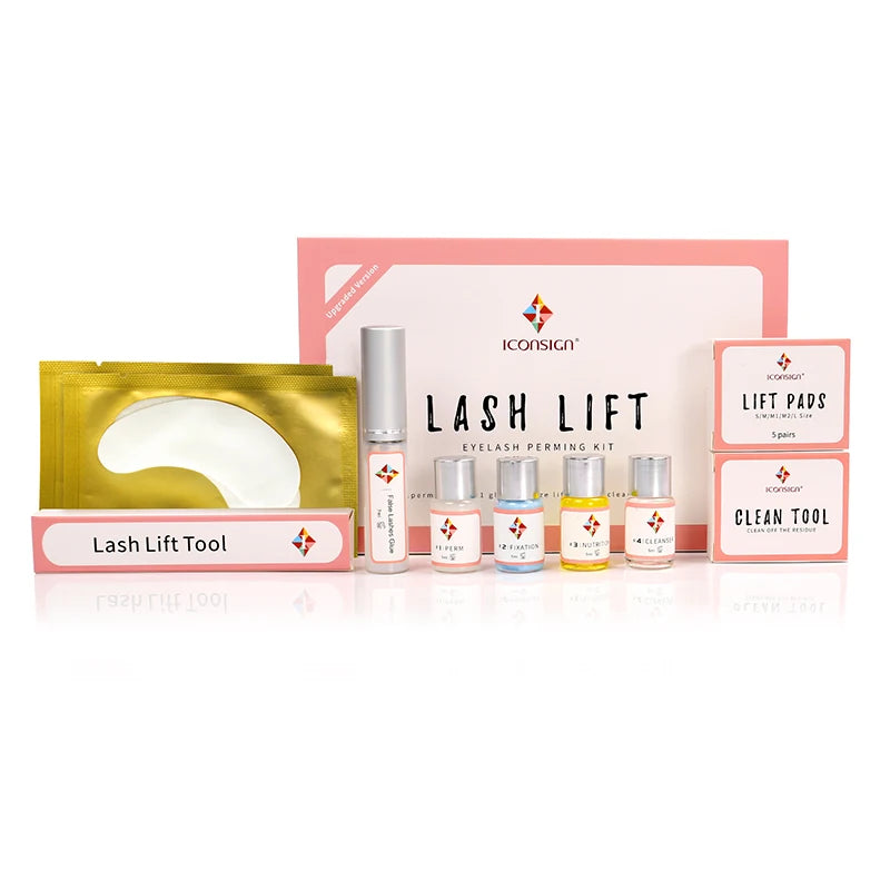 5 Sets/lot Iconsign Upgrade Lash Lift Kit eyelash perm kit Lash Lifting Professional kit make up tools eyelash lift