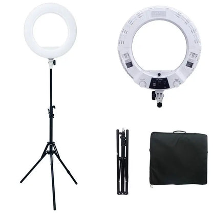 Yidoblo Warm & Cold Light LX-480SII 48W Ring Light Kit LED Ring Lamp SMD LEDS Video Light Lamp Makeup Lighting + Stand (2M)+ Bag