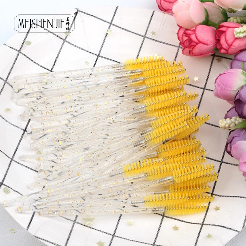 5-50PCS Crystal Eyelashes Brush Comb Eye Lashes Extension Mascara Wands Makeup Professional Makeup Beauty Tool Eye lashes Brush