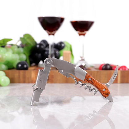 Wine Opener, Professional Waiters Corkscrew,  Bottle Opener and Foil Cutter Gift for Wine Lovers