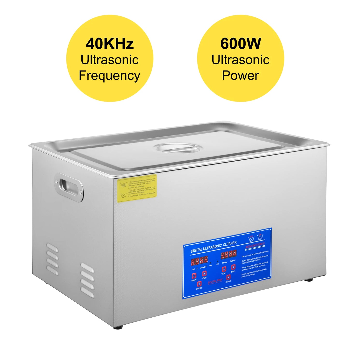 VEVOR Ultrasonic Cleaner Digital Timer  2L 3L 6L 10L 15L 22L 30L Stainless Steel Bath Jewelry Glasses Watch Cleaning Machine