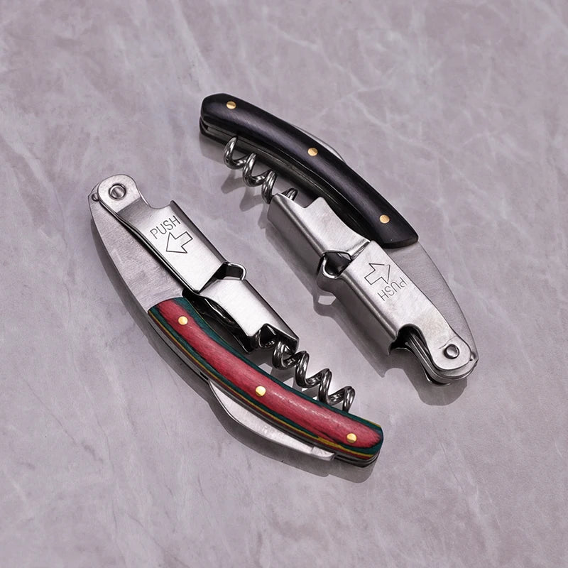 Wine Opener, Professional Waiters Corkscrew,  Bottle Opener and Foil Cutter Gift for Wine Lovers